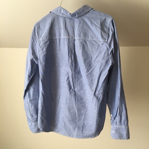 J. CREW Chambrey Stitched Oxford Popover Top Shirt - Picture 7 of 7